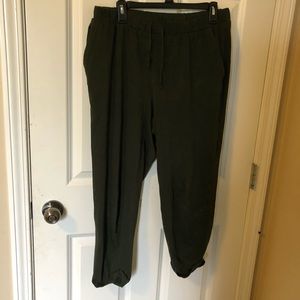 Army green joggers